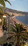 CPA Les Sites Merveilleux De La Cote D'Azur Menton Alpes Maritimes Vue Generale Sur La Promenode Et La Plage