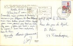 CPA Les Sites Merveilleux De La Cote D'Azur Menton Alpes Maritimes Vue Generale Sur La Promenode Et La Plage