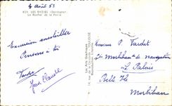 CPA Les Eyzies Le Rocher de la Peire