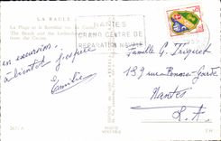 CPA La Baule the Beach and the Embankment seen of the Casino The beach and the Embanker fron the Casino