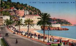 CPA Nice the Quay of the United States and the Boron Mount