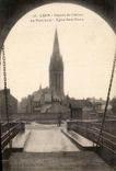 CPA Caen Caseerne of the Castle the Bridge Levis Church Saint Pierre