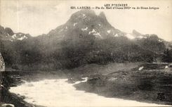 CPA Laruns Peak Of the South D' Ossau Vu De Bious Artigue