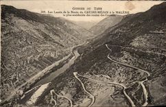 CPA Falls Of the Tarn Laces Of the Most broken Road Of the Mejan Causse In Malene Of the Roads Of Causses