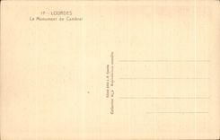 CPA Lourdes Le Monument De Cambrai