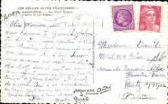 CPA Les Belles Alpes Francaises Grenoble Le Fort Rabot I'Isere et les Alpes