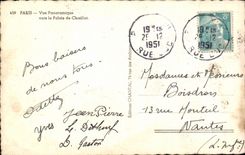 CPA Paris Vue Panoramique vers le Palais de Chaillot