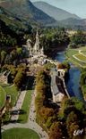 CPA Lourdes Vue Aerienne Sur La Basillique Et Le Gave Air View Of The Basilique and The Gave Veduta Area Sopra Le