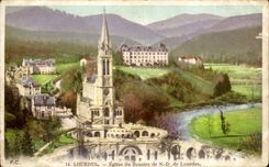 CPA Lourdes Eglise du Rosaire de ND de Lourdes 