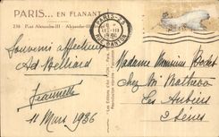 CPA Paris While Strolling Bridge Alexandre III