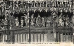 CPA Chartres Fragment Du Tour Du choeur