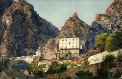 CPA Menton Le Pont Saint Louis La frontiere 