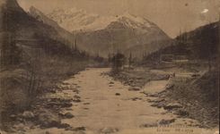 CPA Route of Pierrefitte has Luz Gave