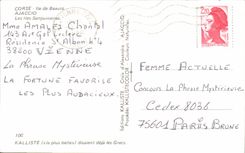 MODERN CARD Corsica Ajaccio Corsica Sanguinary islands