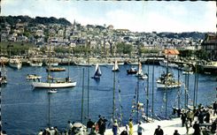 CPA Trouville Deauville the Basin of the Yachts Boats