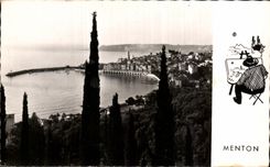 CPA Menton Vue generale prise de Garavan