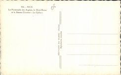 CPA Nice the walk of the English the Biron Mount and the boat cruising Gallus