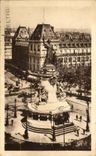 CPA Paris la Statue de la Republique et la Place