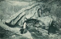 CPA Sainte Vierge Bernadette Lourdes