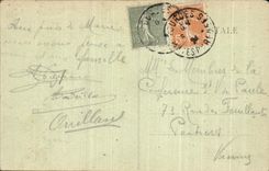 CPA Les Pyrennes Lourdes Le Pont du Boulevard Tramway Lion noir