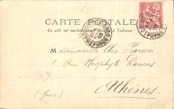 CPA L'Auvergne Cascade du Plat a Barbe