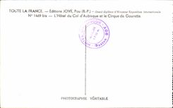 CPA Pau the hotel of the collar of Aubisque and the circus of Gourette