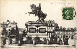CPA Rouen Statue De Napoleon 1st