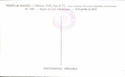 CPA Pau Road Of the Collar of Aubisque D' Argeles to the collar