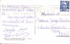 CPA La Sainte Baume Le St Pilon Avec Vue Sur La Plaine