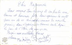 CPA Fantaisie Fleurs Papillon Bonne Fete