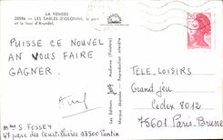 CPA el d'Olonne de los Sables de Vendee el puerto y la torre de Arundel