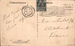 CPA Paris la galeria de Apolo al paladar del Louvre