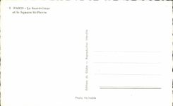 CPA Paris the Sacring Heart and the Public garden St Pierre Montmartre