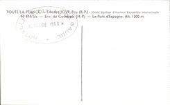 CPA Pau Surroundings of Cauterets the bridge of Spain