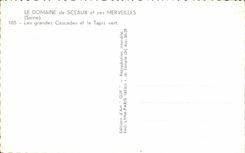 CPA Domaine De Seals y sus cascadas grandes de las maravillas y la alfombra verde