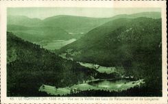 CPA Le Hohneck Vue sur la Vallee des Lacs de Retournemer et de Longemer