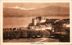CPA Nyon Et Le Mont Blanc