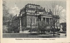 CPA Wiesbaden Nassauisches Theater Moors the Theater The Theater