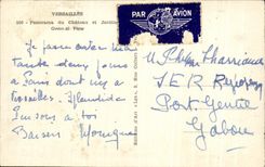 CPA Versailles Panorama du Chateau et Jardin 