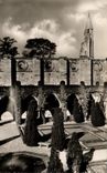 CPA the Cloister and the Turret Abbey of Royaumont Asnieres on Oise