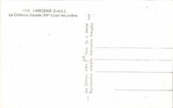 CPA Langeais el ataque frontal del castillo en los jardines