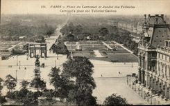 CPA Paris coloca el carrusel y el jardin de Tileries