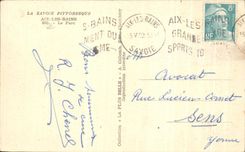 CPA La Savoie Pittoresque Aix les bains le parc