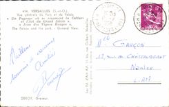 CPA Versailles Vue generale du Parc et du Palais 