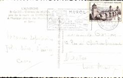 CPA Auvergne Castle of Murol taken of the road of St Nectary Mounts Gilds Sancy