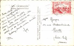 CPA Casablanca Eglise du Sacre Coeur Maroc 