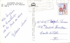 CPSM Cauterets Cascades of the bridge of Spain