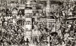 CPSM Saumur Eglise Notre Dame de Nantilly Siege de Jerusalem