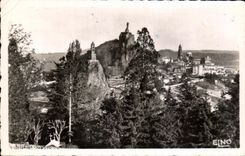 CPA Puy In Velay Landscape on Rochres d' Aigulhe and crow through the pines