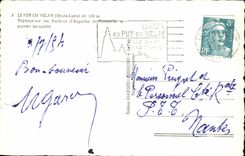 CPA Puy In Velay Landscape on Rochres d' Aigulhe and crow through the pines